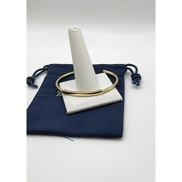 NWT Miansai Thin Gold Plated ID Cuff Bracelet Men's | Medium - Picture 3 of 5